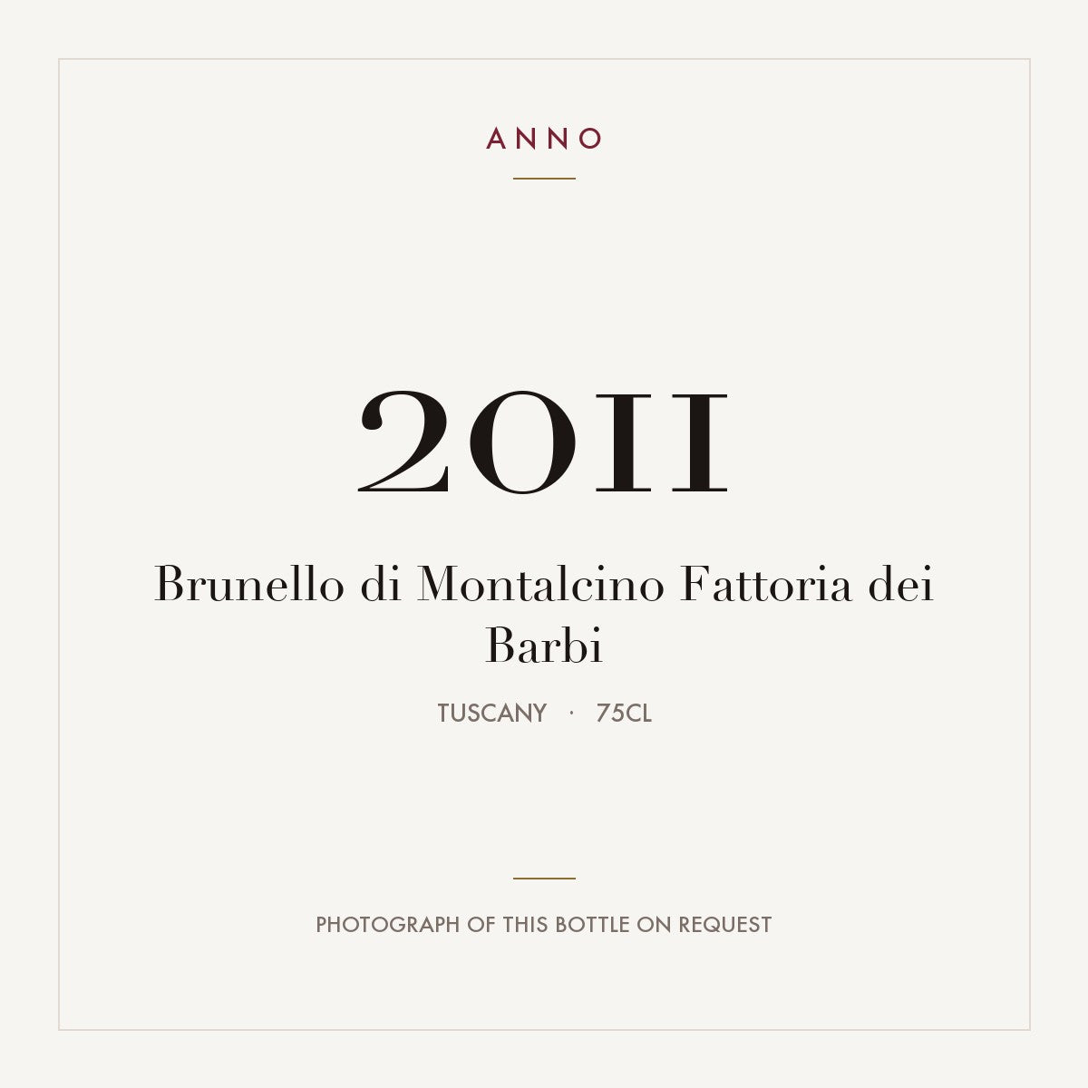 Fattoria dei Barbi Brunello di Montalcino 2011 DOCG 0,75l
