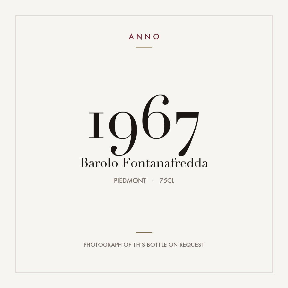 Fontanafredda Barolo 1967 DOCG 0,75l