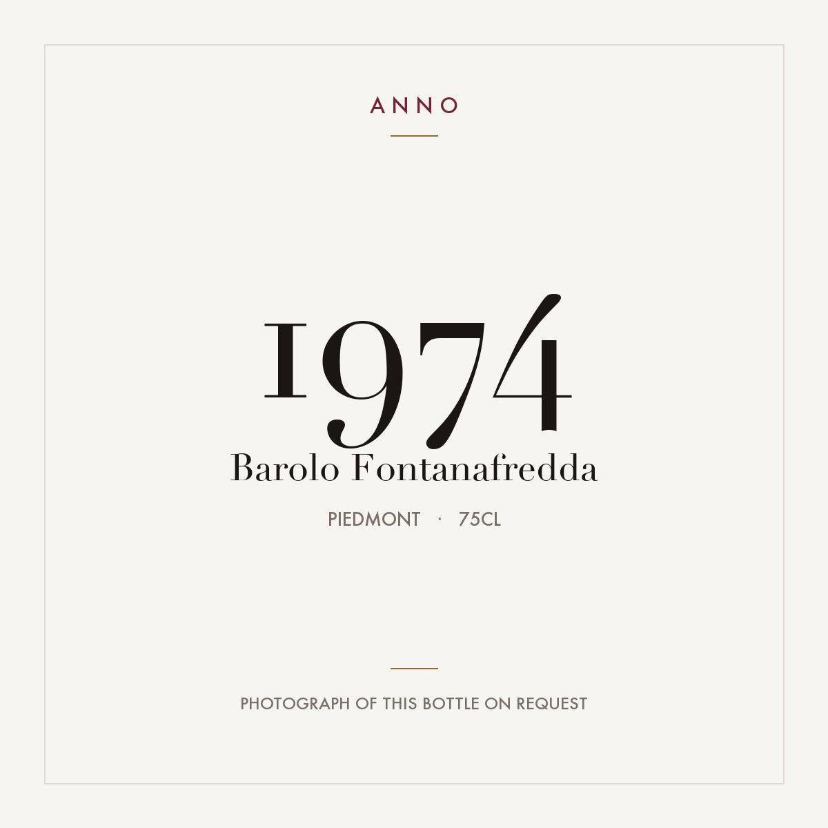 Fontanafredda Barolo 1974 DOCG 0,75l