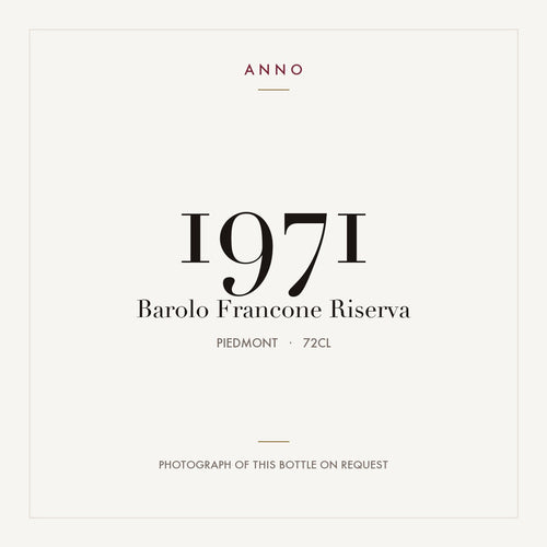 Francone Barolo Riserva 1971 DOCG 0,72l