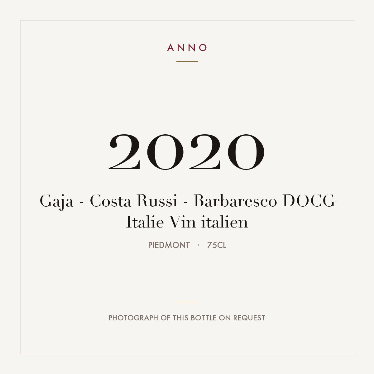 Gaja Barbaresco Costa Russi 2020 DOCG 0,75l