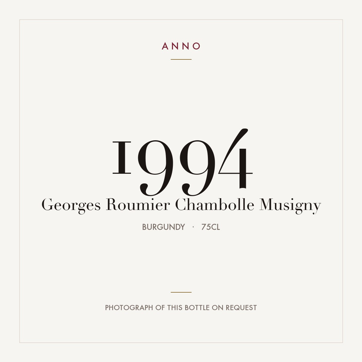 Georges Roumier Chambolle Musigny 1994 0,75l