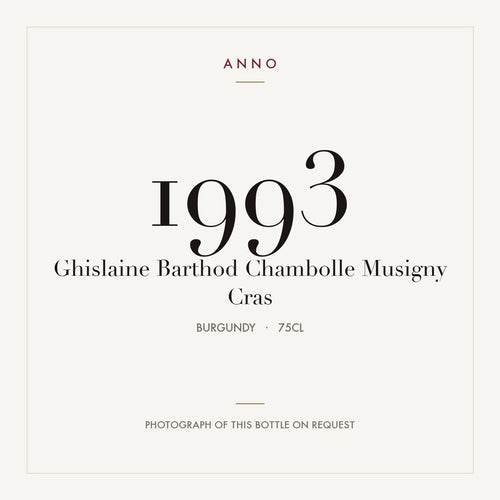 Ghislaine Barthod Chambolle-Musigny Cras 1993 AOC 0,75l