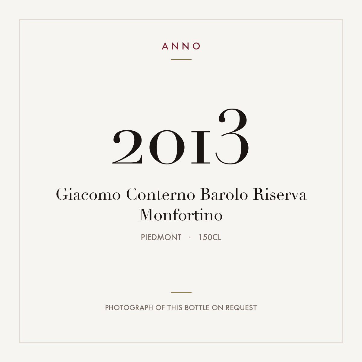 Giacomo Conterno Barolo Riserva Monfortino 2013 1,5l