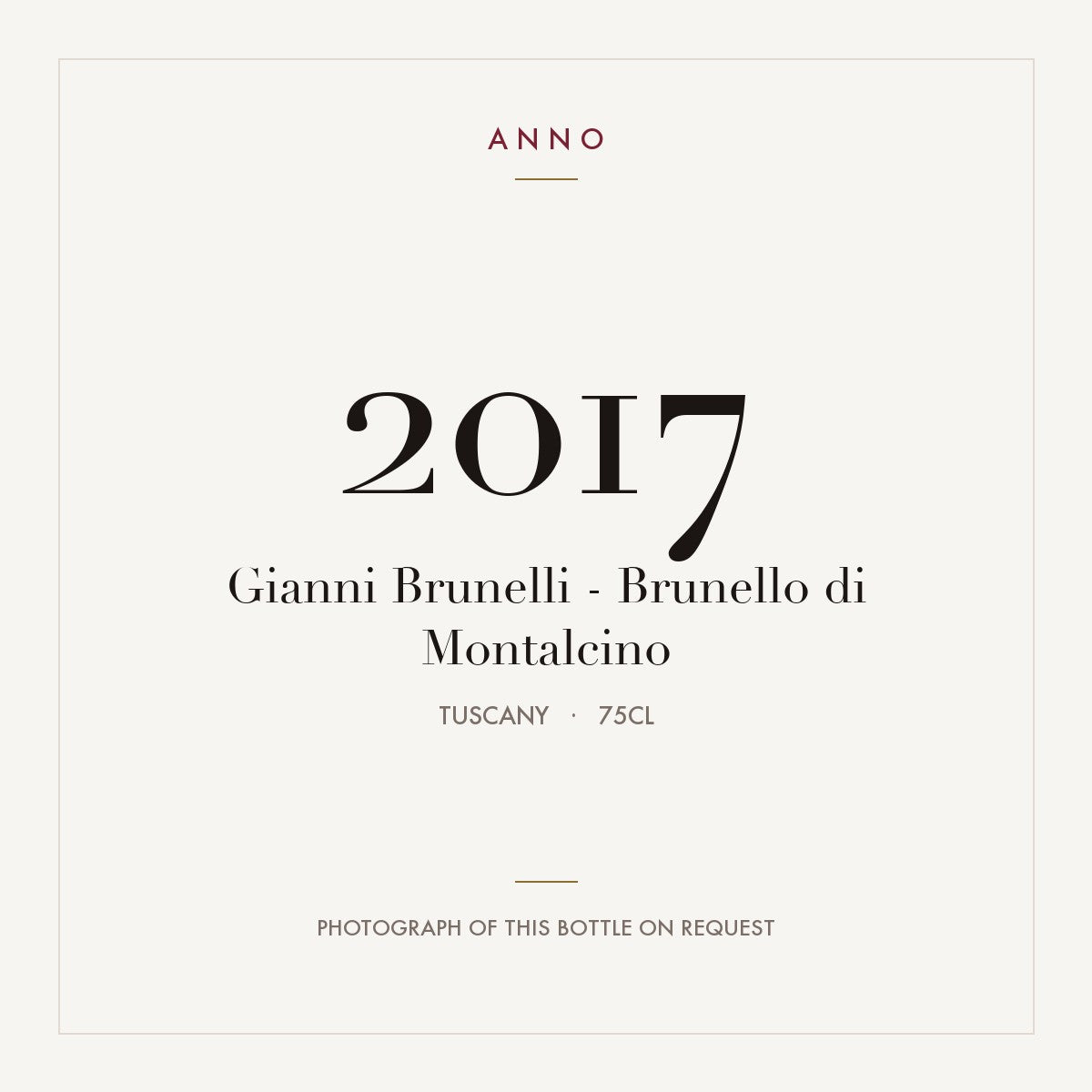 Gianni Brunelli Brunello di Montalcino 2017 DOCG 0,75l