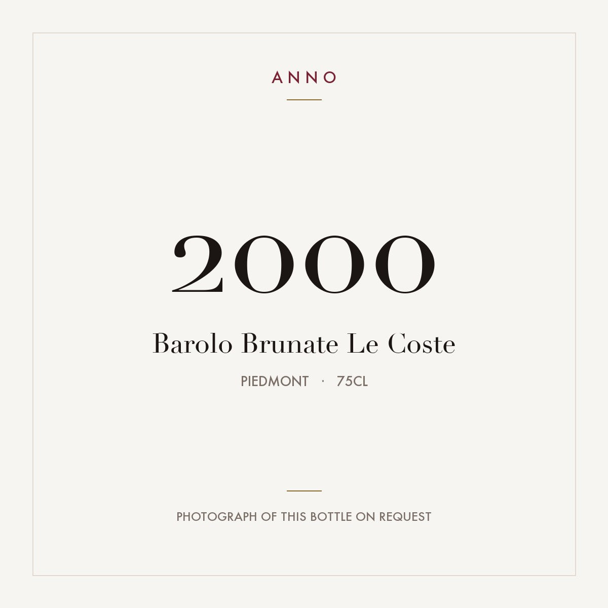 Giuseppe Rinaldi Brunate Le Coste Barolo 2000 DOCG 0,75l