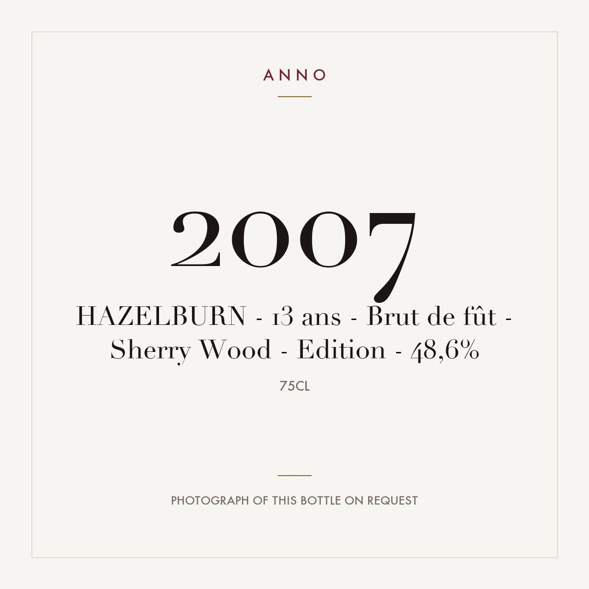 Hazelburn Sherry Wood Edition 2021 13 Years Old 2007 0,75l