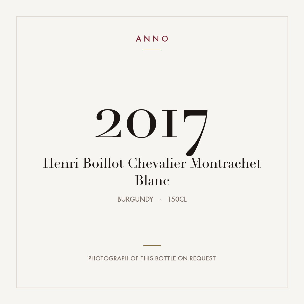 Henri Boillot Chevalier Montrachet Blanc 2017 1,5l