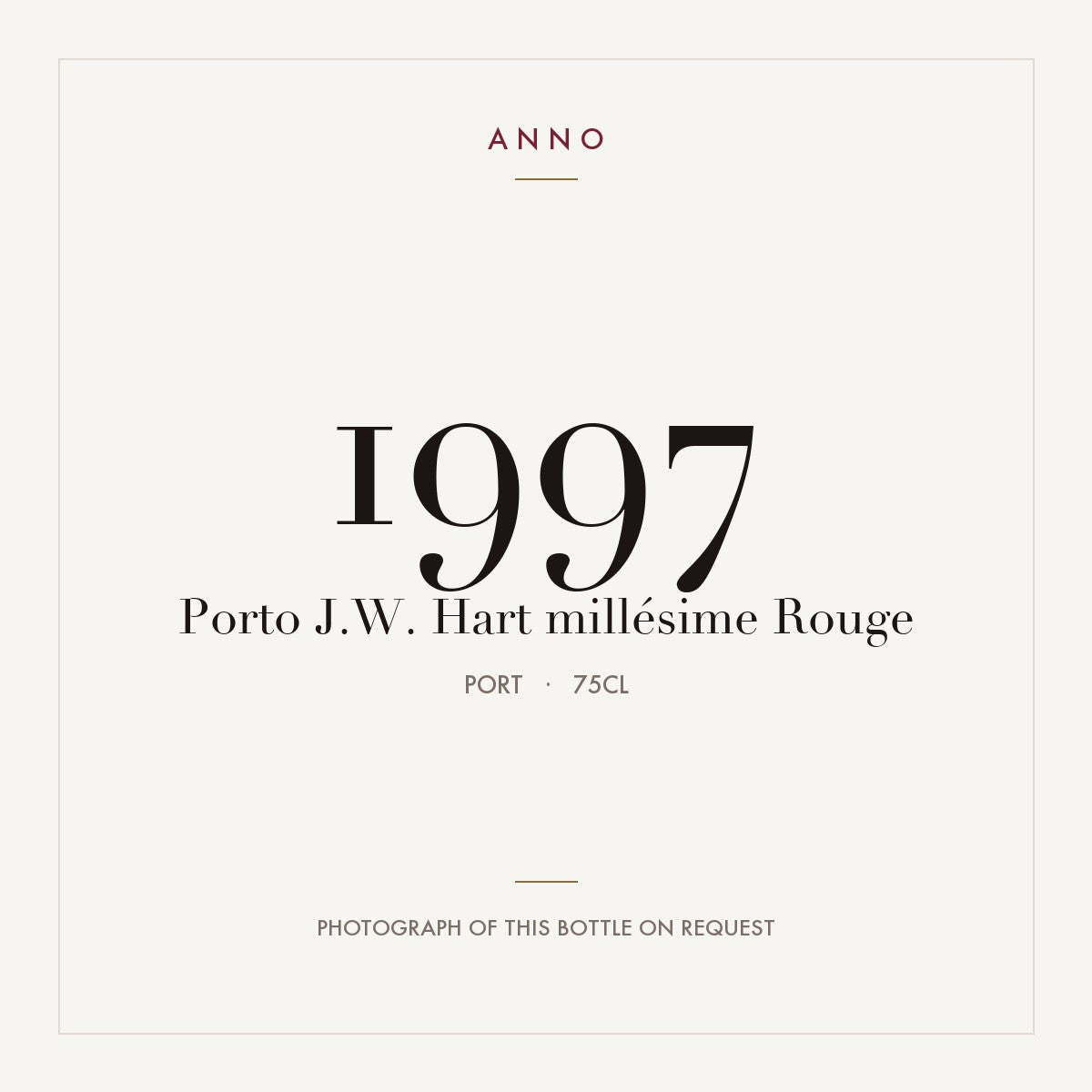 J.W. Hart Porto 1997 DO 0,75l