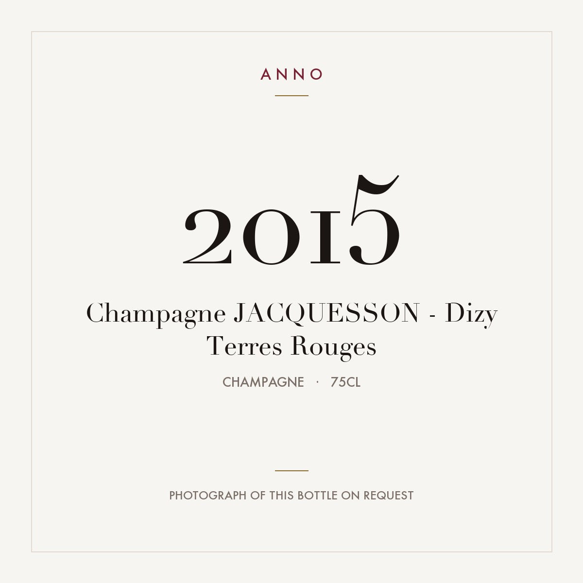 Jacquesson Dizy Terres Rouges Champagne 2015 AOC 0,75l
