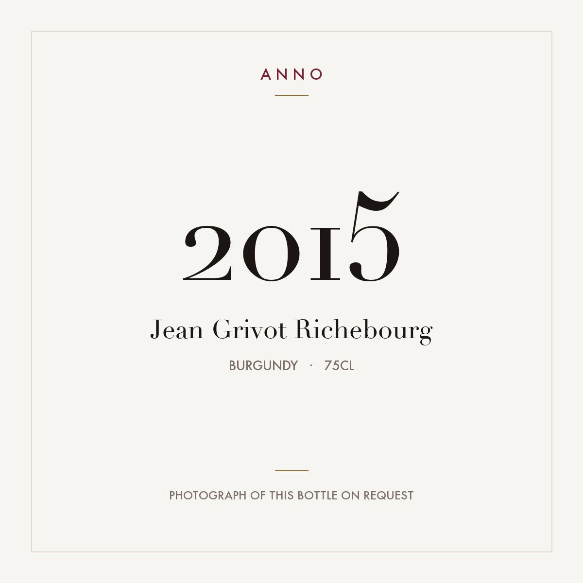 Jean Grivot Richebourg 2015 0,75l