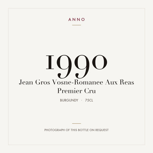 Jean Gros Vosne-Romanee Premier Cru Aux Reas 1990 AOC 0,75l