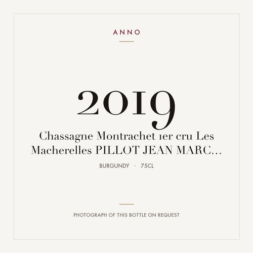 Jean-Marc Pillot Chassagne-Montrachet Premier Cru Les Macherelles 2019 AOC 0,75l