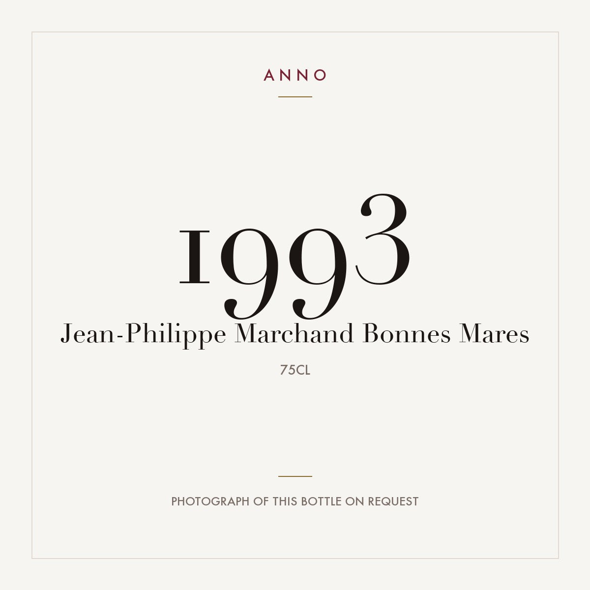Jean-Philippe Marchand Bonnes-Mares Grand Cru 1993 AOC 0,75l