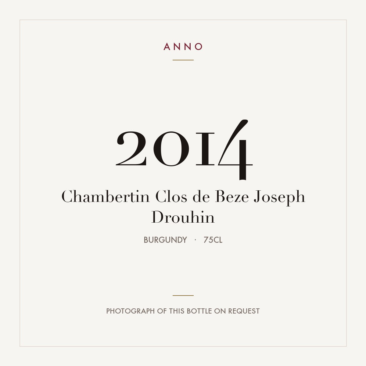Joseph Drouhin Chambertin-Clos de Beze Grand Cru 2014 AOC 0,75l