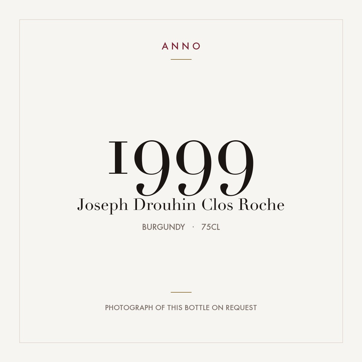 Joseph Drouhin Clos Roche 1999 0,75l