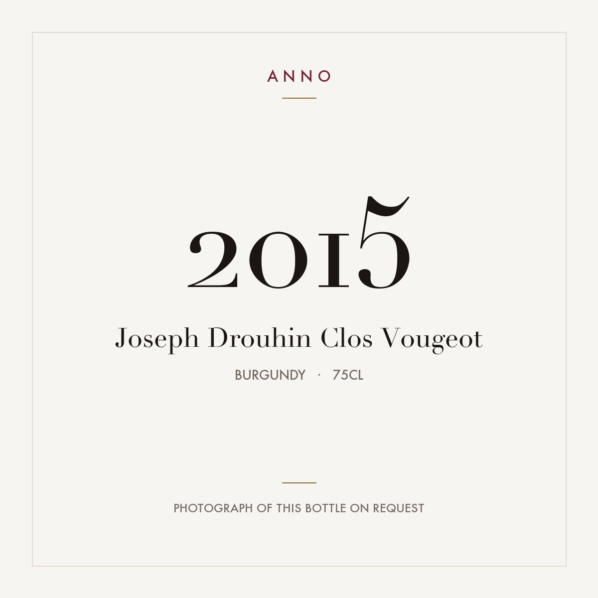 Joseph Drouhin Clos Vougeot 2015 0,75l