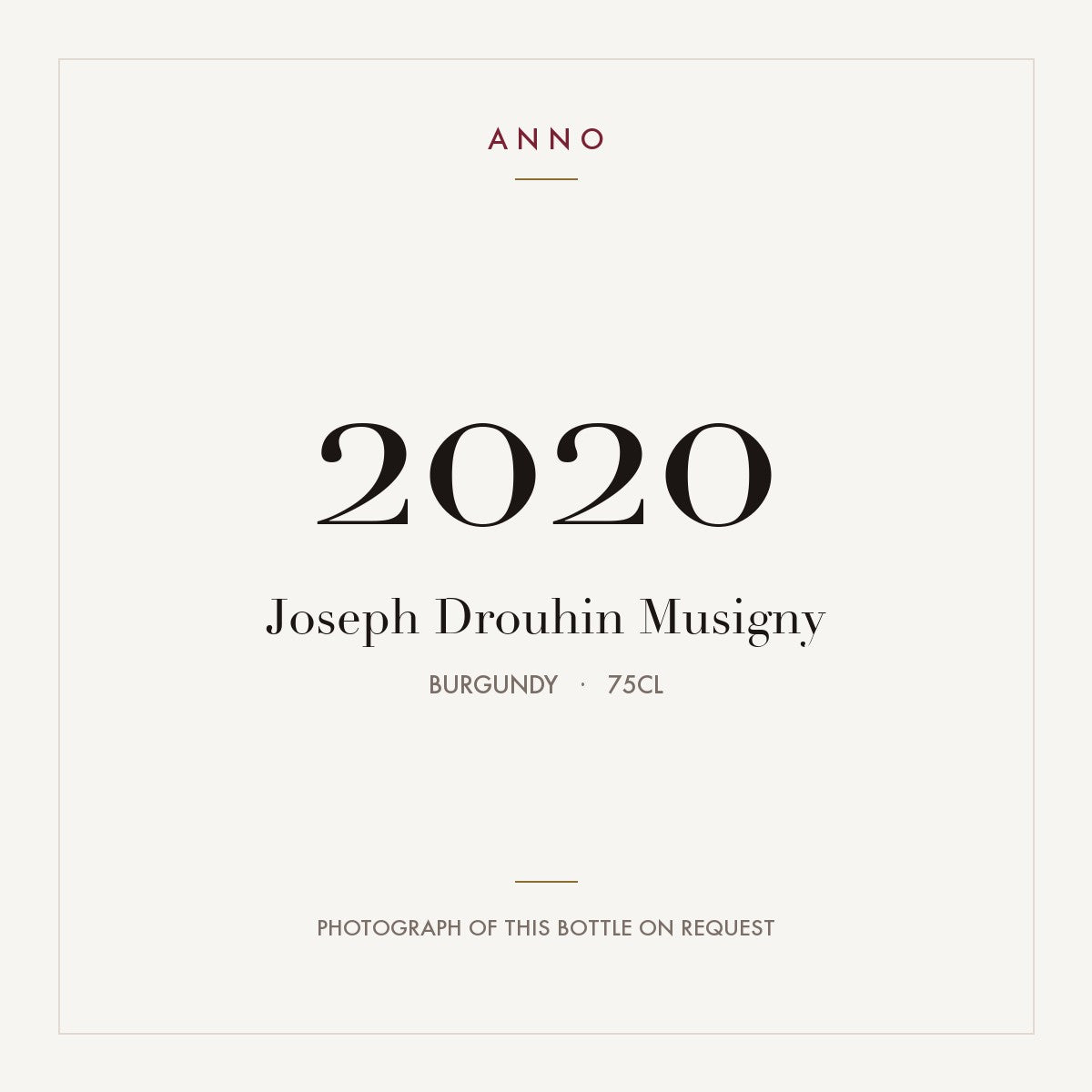 Joseph Drouhin Musigny 2020 0,75l