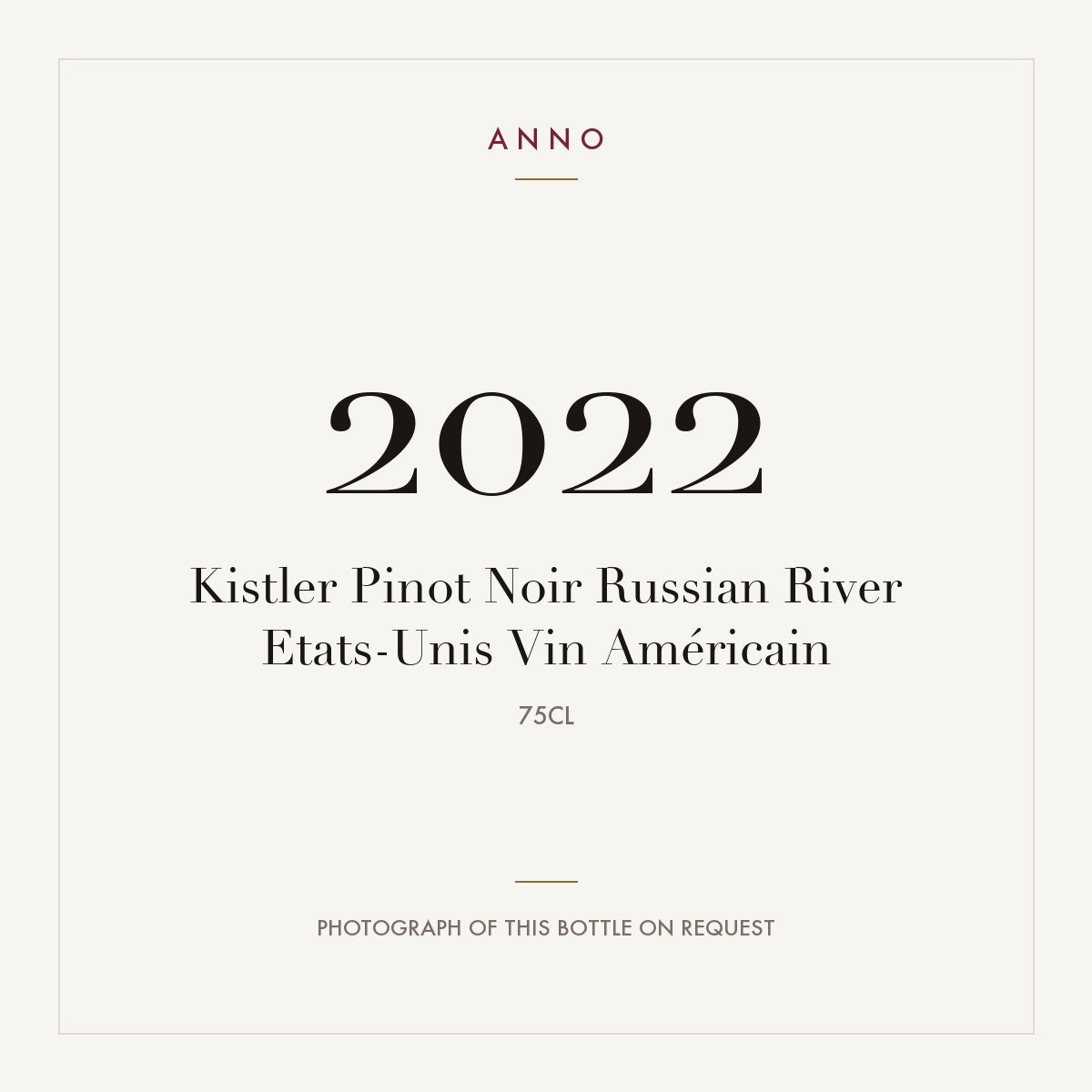 Kistler Pinot Noir Russian River 2022 0,75l