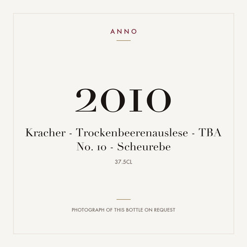 Kracher Trockenbeerenauslese No. 10 Scheurebe 2010 0,375l