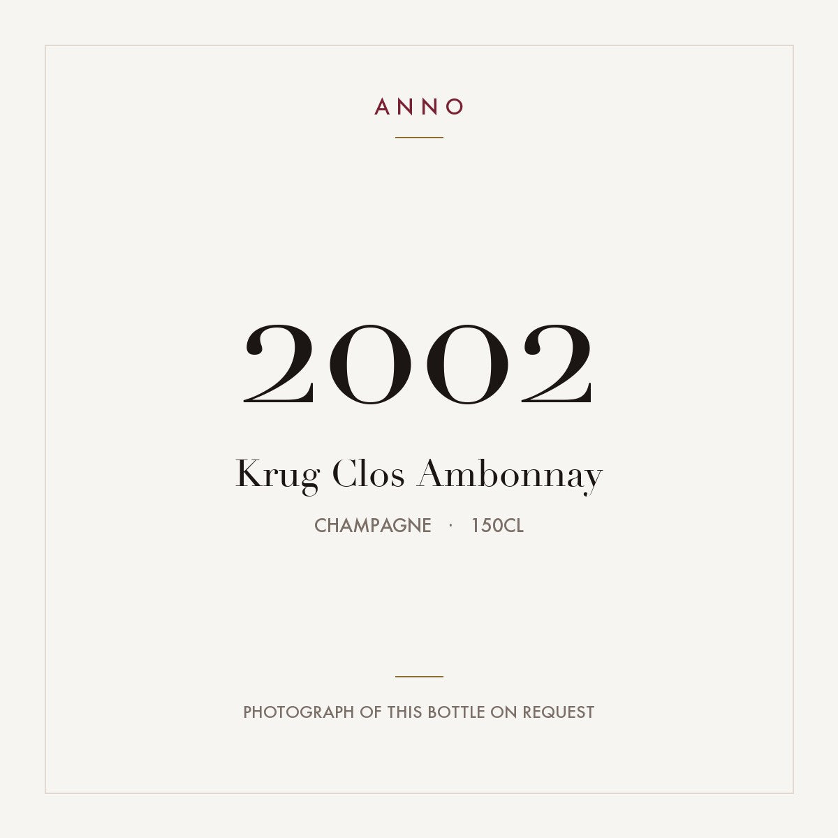 Krug Clos Ambonnay 2002 1,5l