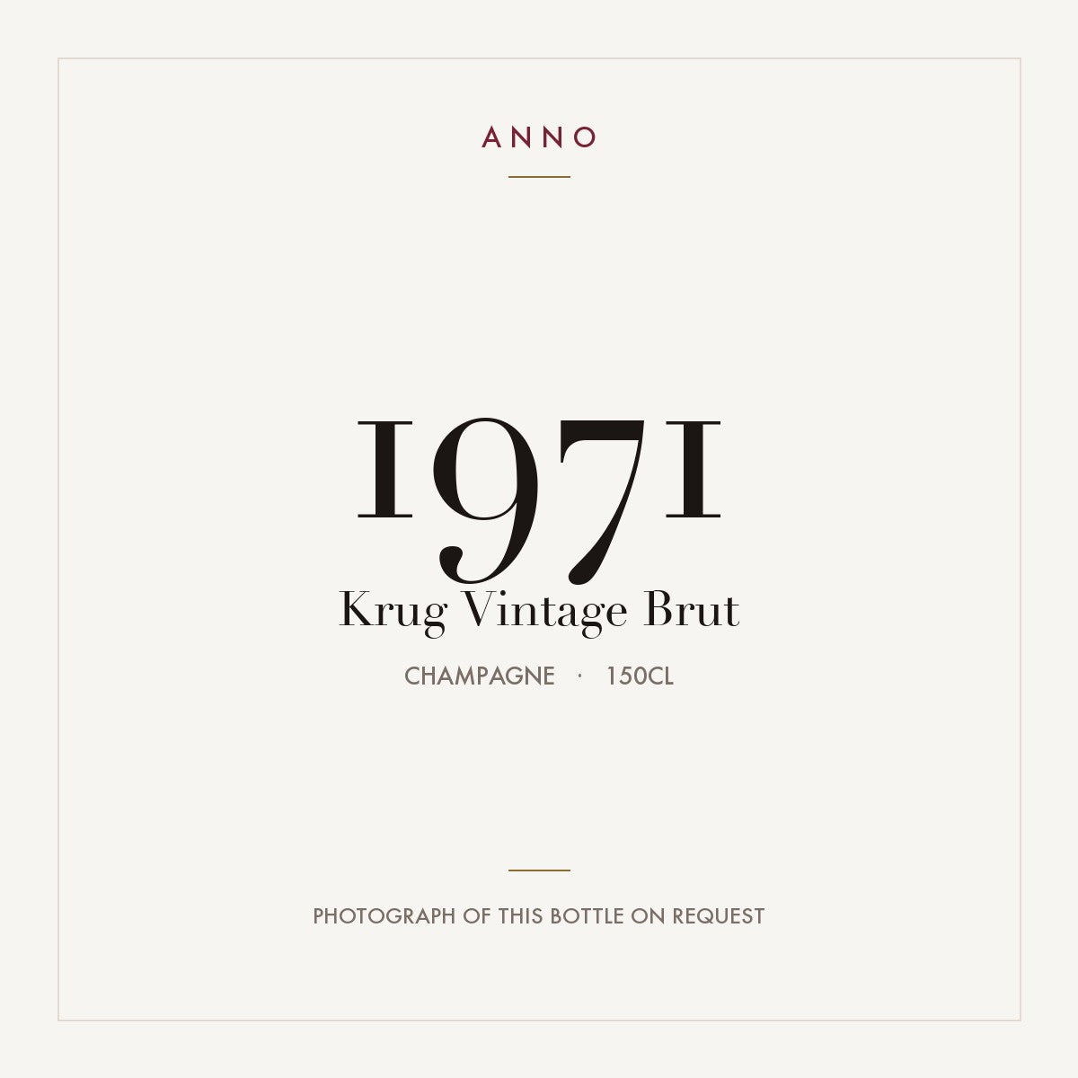 Krug Vintage Brut 1971 1,5l