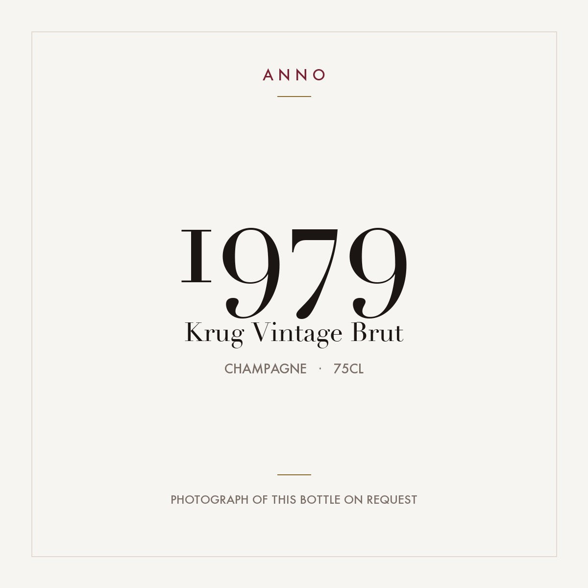 Krug Vintage Brut 1979 0,75l