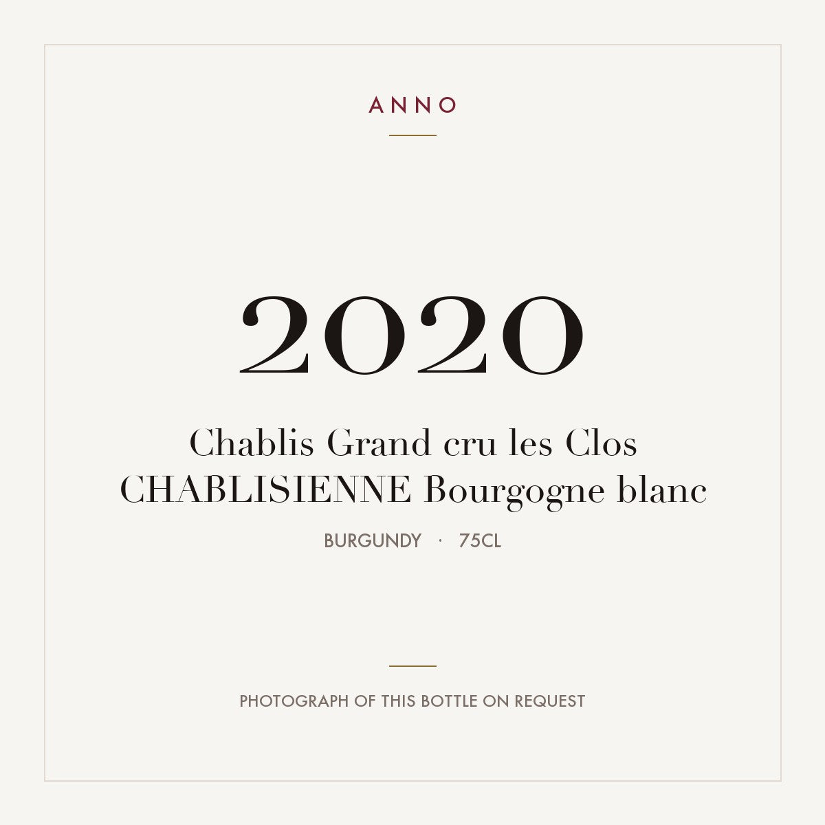 La Chablisienne Chablis Grand Cru Les Clos Grand Cru 2020 AOC 0,75l