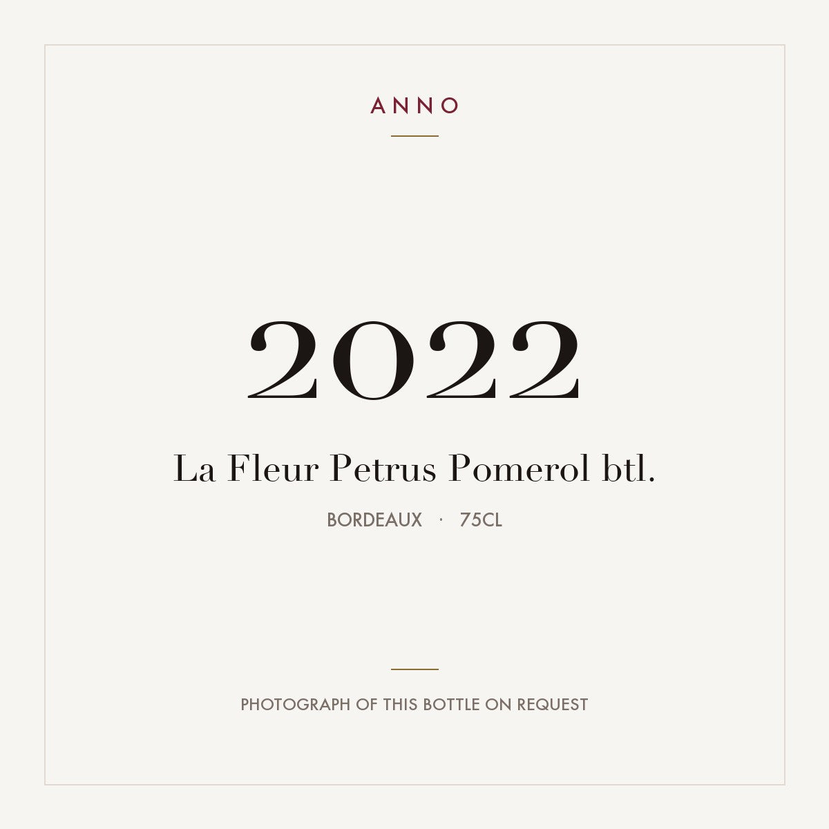 La Fleur-Petrus Pomerol 2022 AOC 0,75l