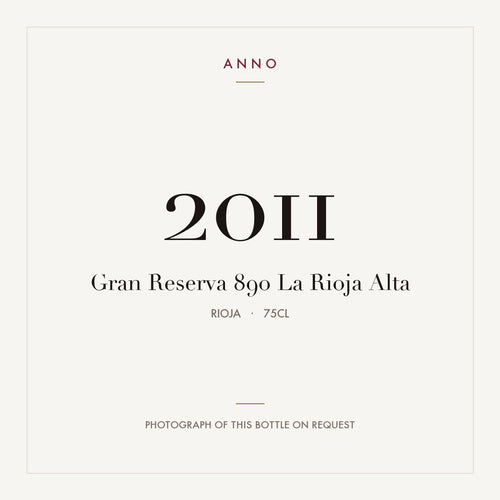 La Rioja Alta 890 Rioja Gran Reserva 2011 DOCa 0,75l