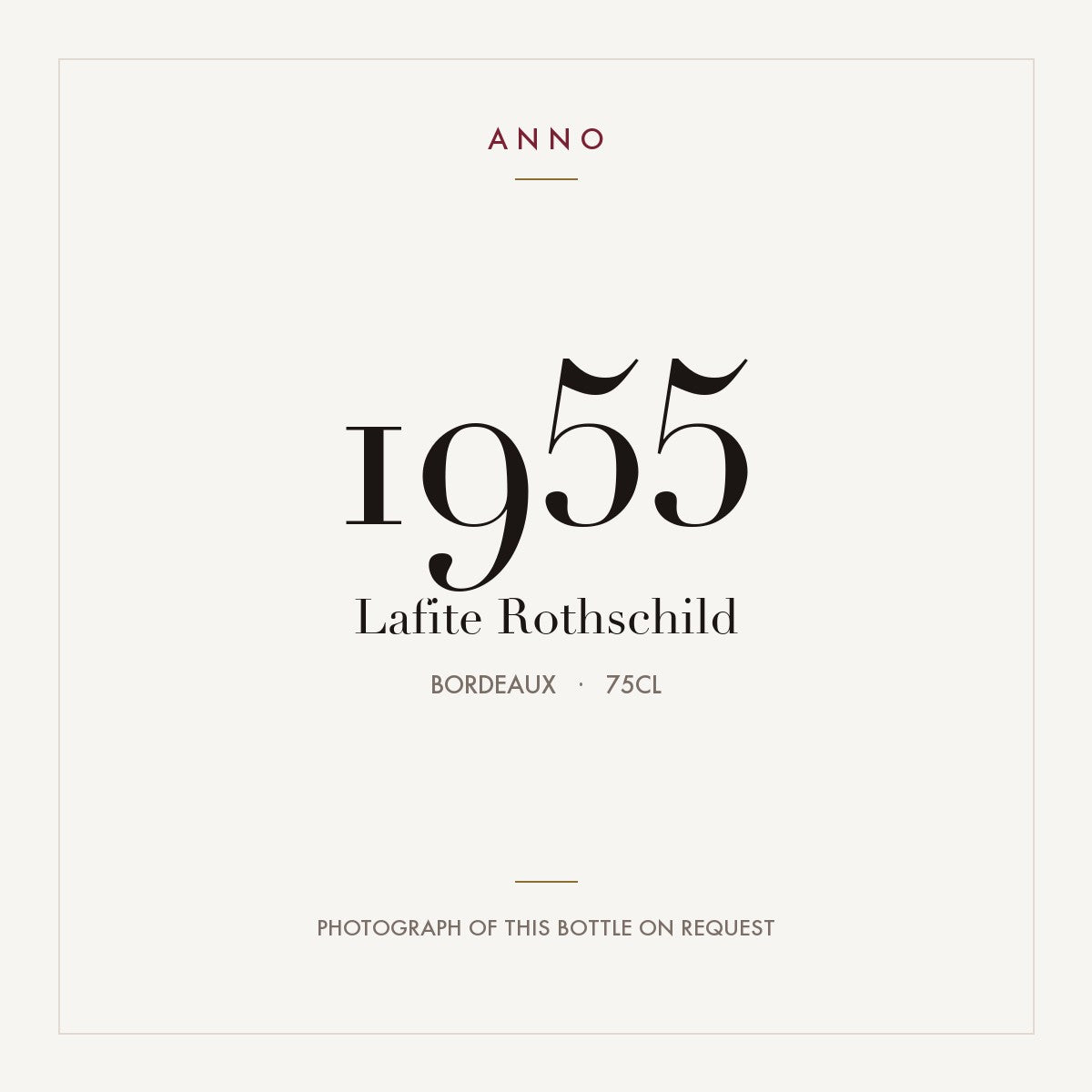 Lafite Rothschild 1955 0,75l