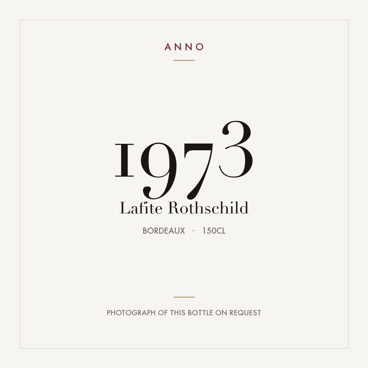 Lafite Rothschild 1973 1,5l