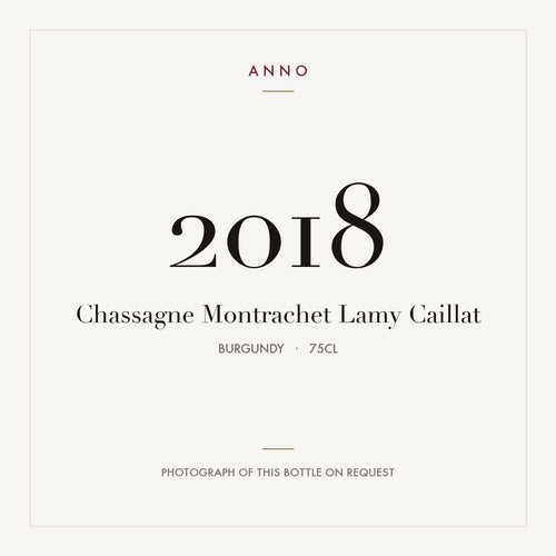 Lamy-Caillat Chassagne-Montrachet 2018 AOC 0,75l