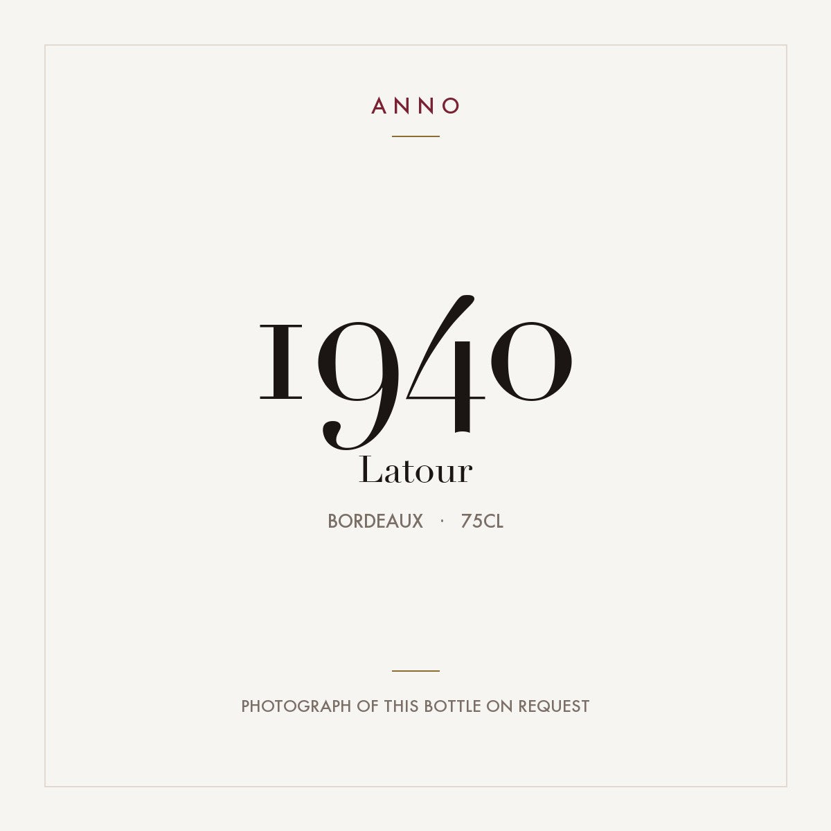 Latour 1940 0,75l
