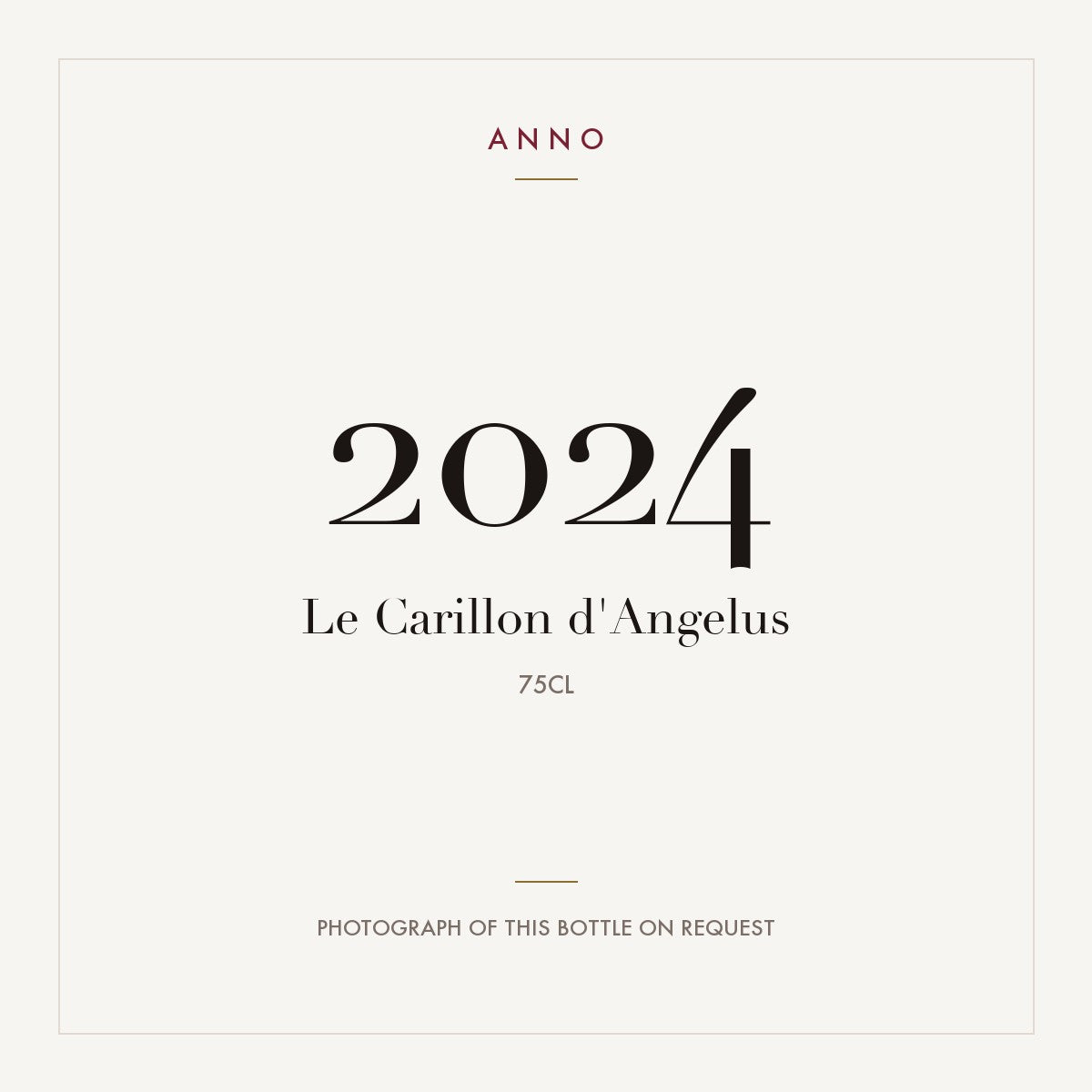Le Carillon d'Angelus Saint-Emilion 2024 AOC 0,75l