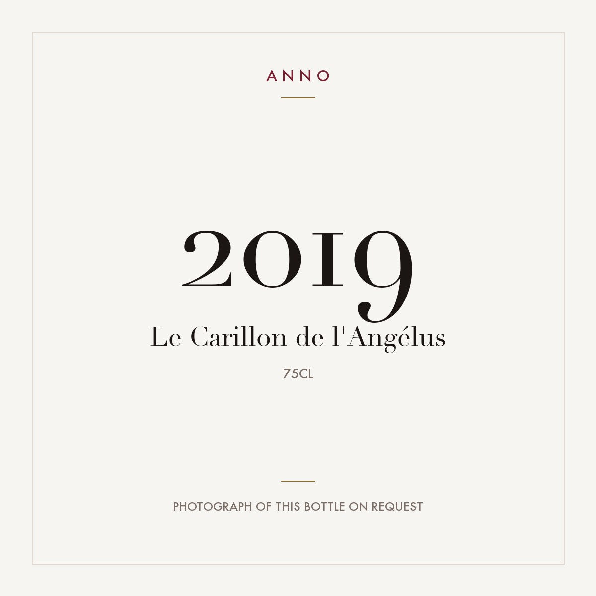 Le Carillon de l'Angelus Saint-Emilion 2019 AOC 0,75l