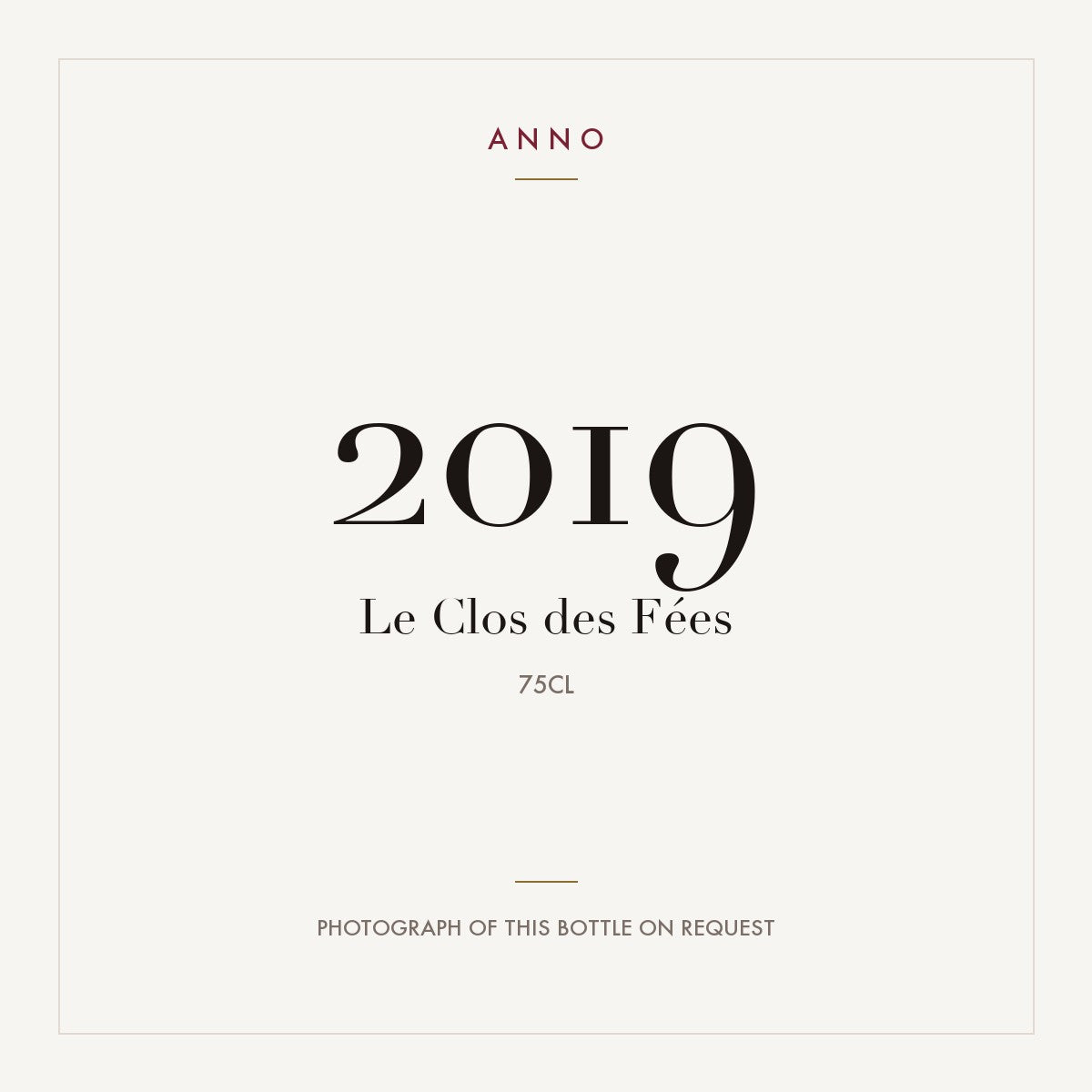 Le Clos des Fees Cotes du Roussillon 2019 0,75l