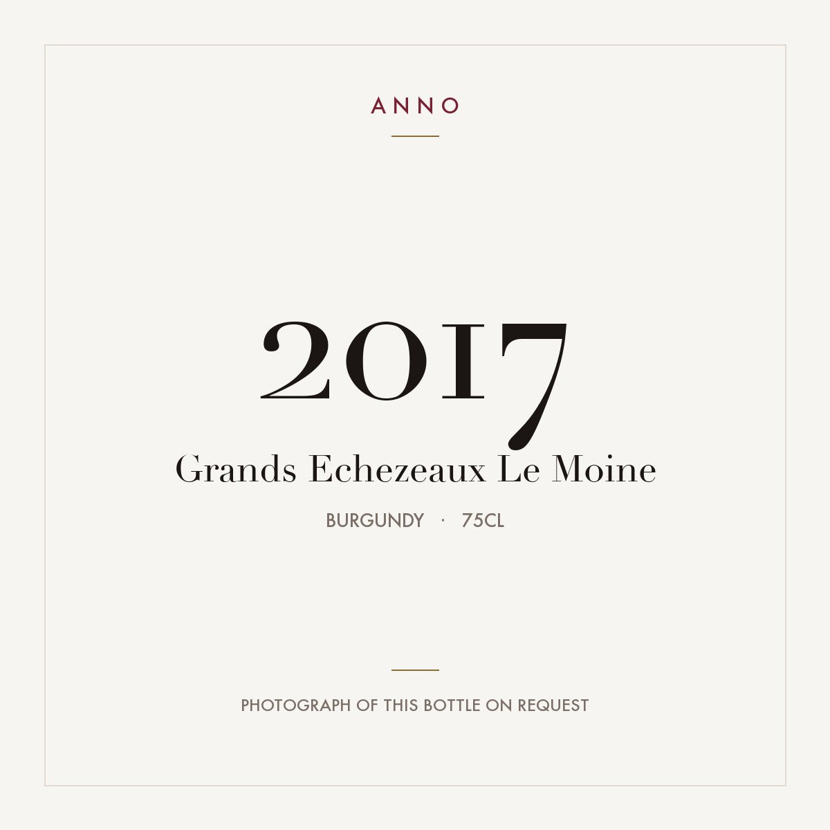 Le Moine Grands Echezeaux Grand Cru 2017 AOC 0,75l