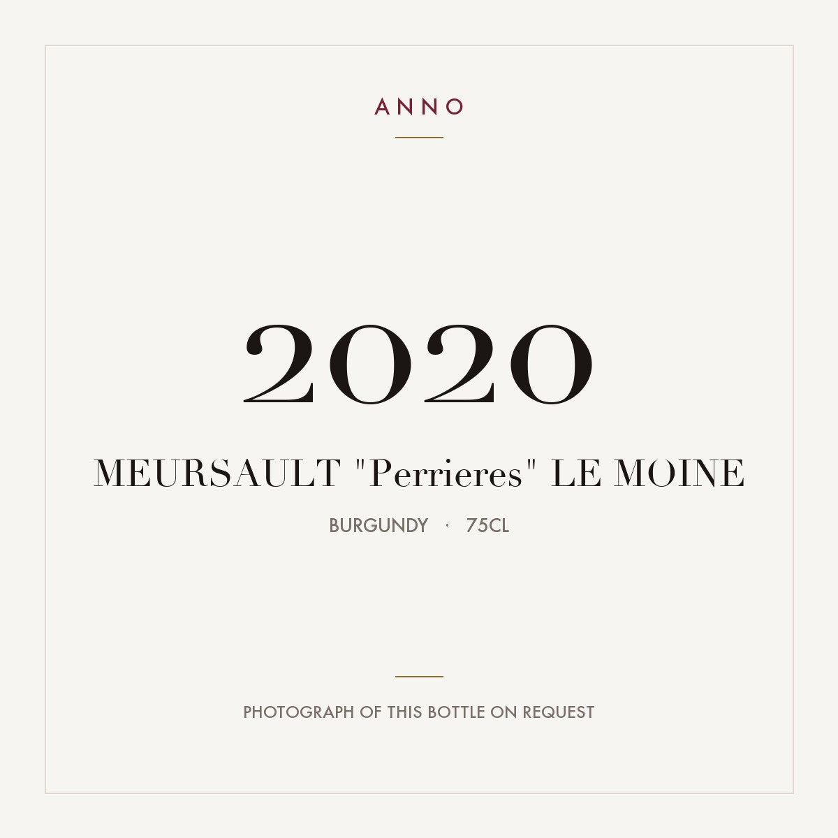 Le Moine Meursault Premier Cru Perrieres 2020 AOC 0,75l