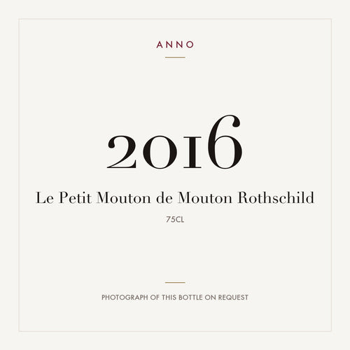 Le Petit Mouton de Mouton Rothschild Pauillac 2016 AOC 0,75l