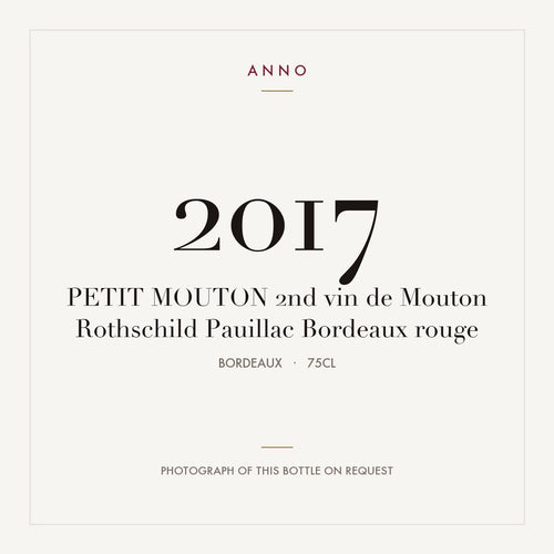 Le Petit Mouton de Mouton Rothschild Pauillac 2017 AOC 0,75l