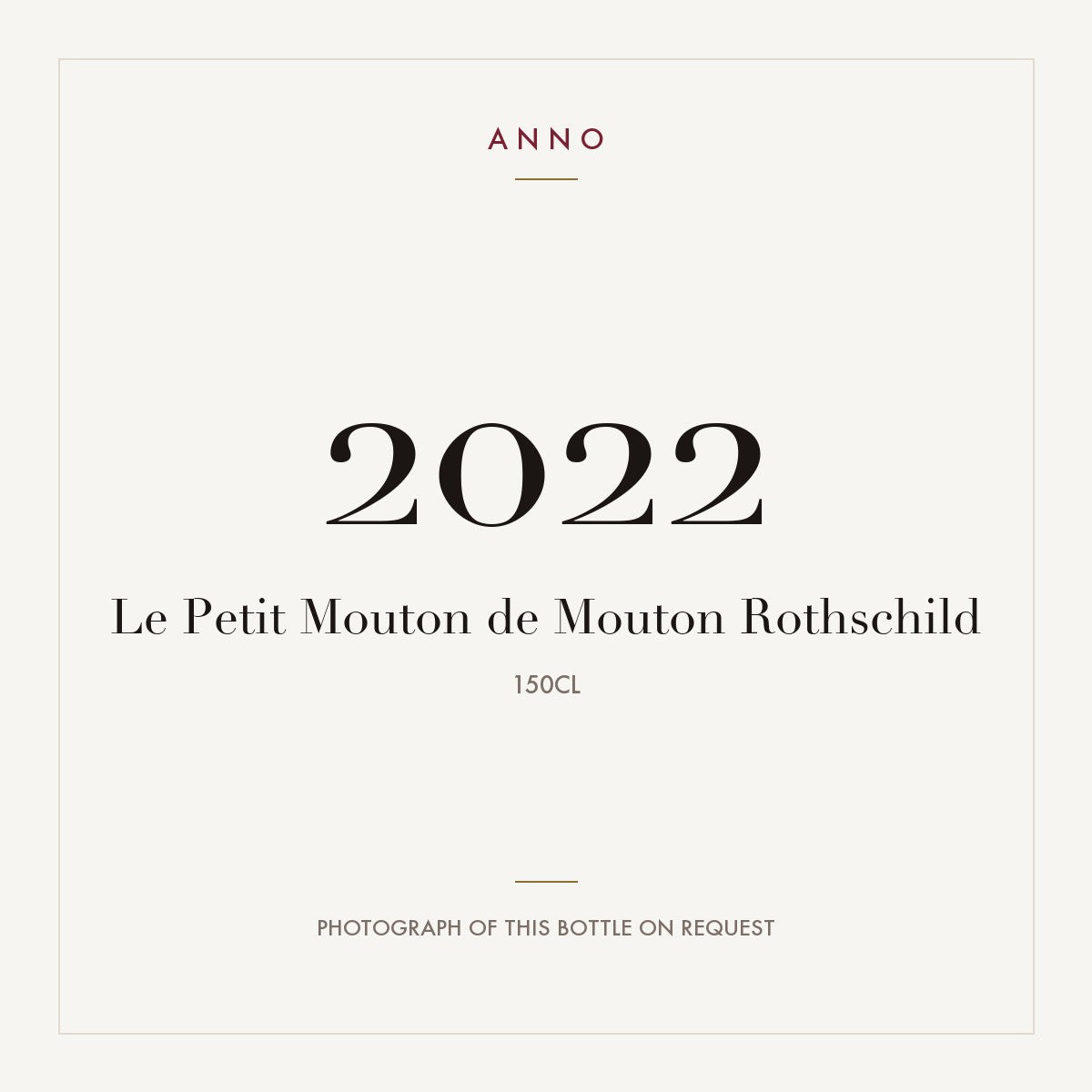 Le Petit Mouton de Mouton Rothschild Pauillac 2022 AOC 1,5l