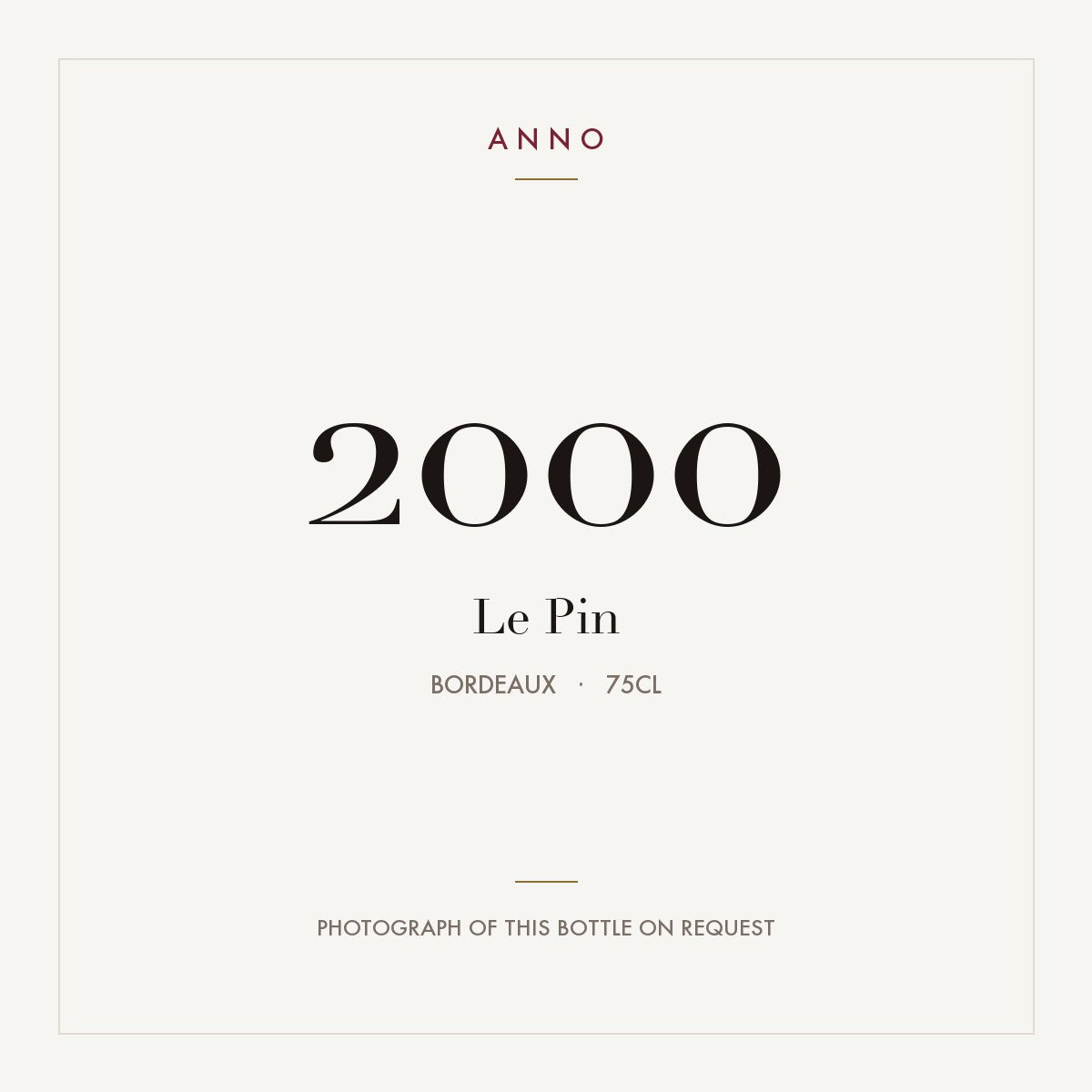 Le Pin 2000 0,75l
