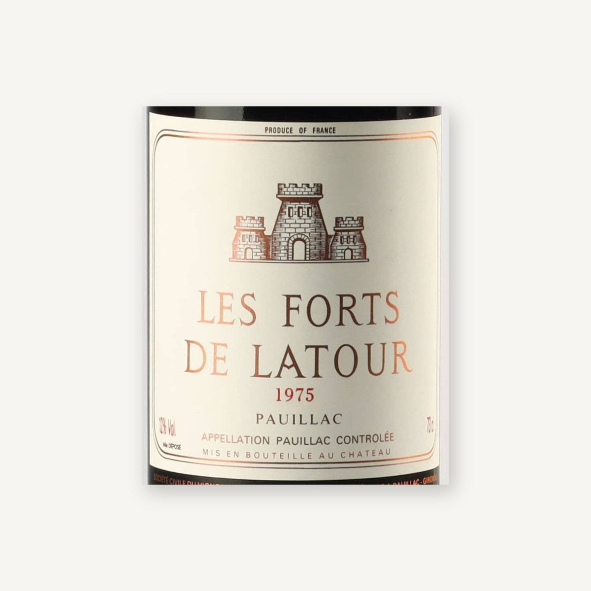 Les Forts de Latour Pauillac 1975 AOC 0,75l