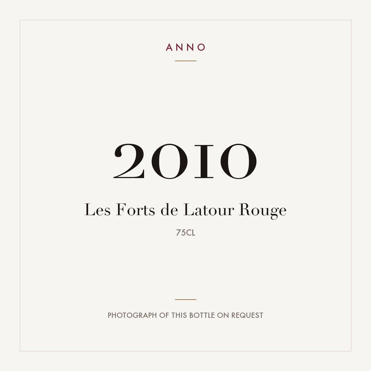 Les Forts de Latour Pauillac 2010 AOC 0,75l