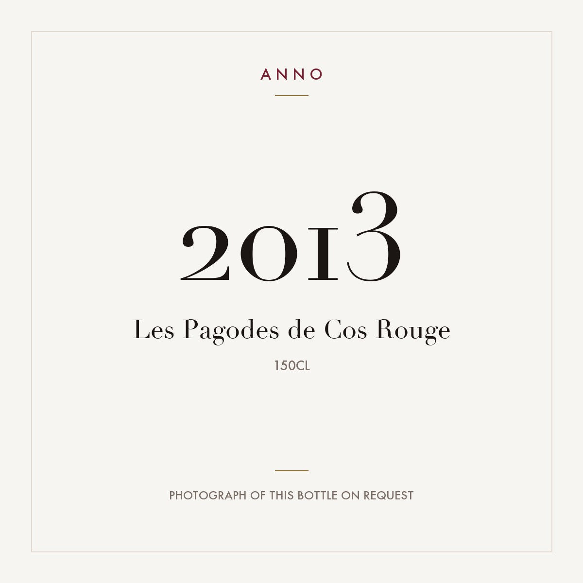 Les Pagodes de Cos Saint-Estephe 2013 AOC 1,5l