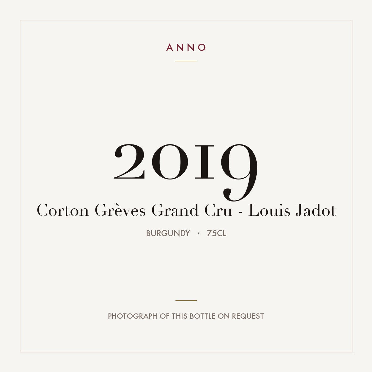 Louis Jadot Corton Grand Cru Greves 2019 AOC 0,75l