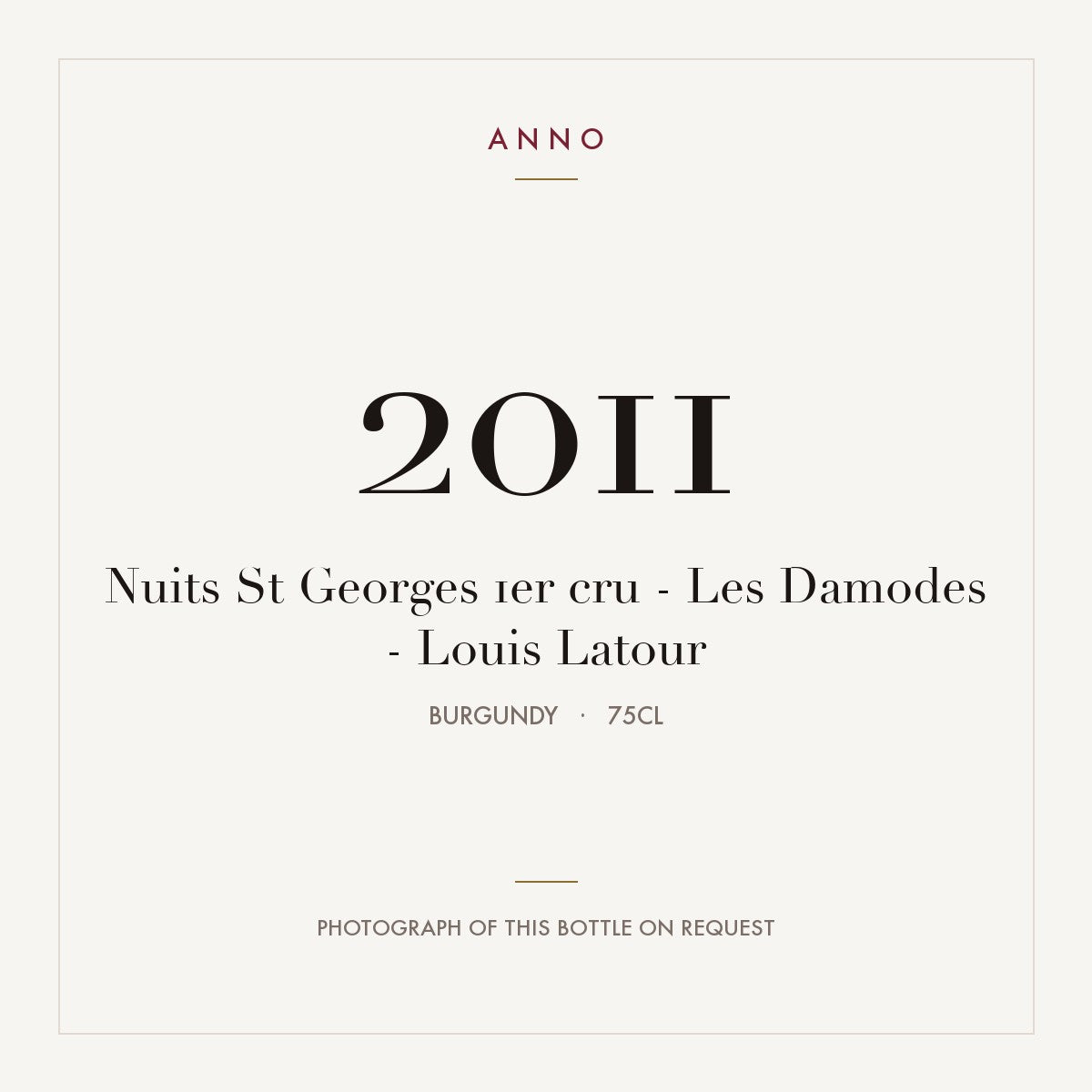 Louis Latour Nuits-Saint-Georges Premier Cru Les Damodes 2011 AOC 0,75l