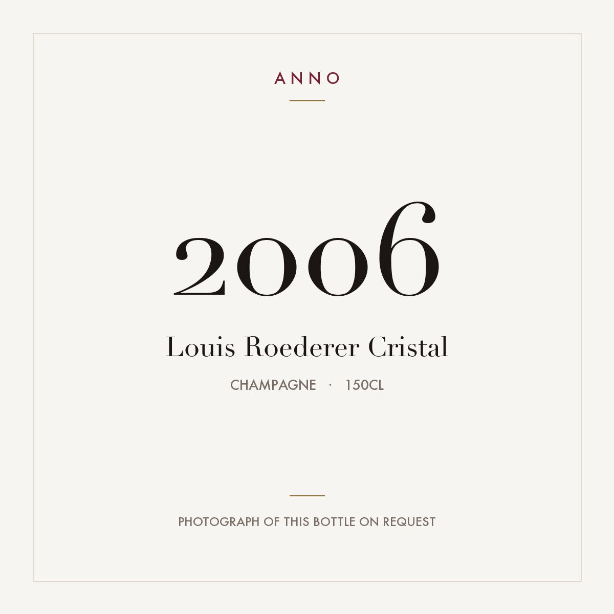 Louis Roederer Cristal 2006 1,5l