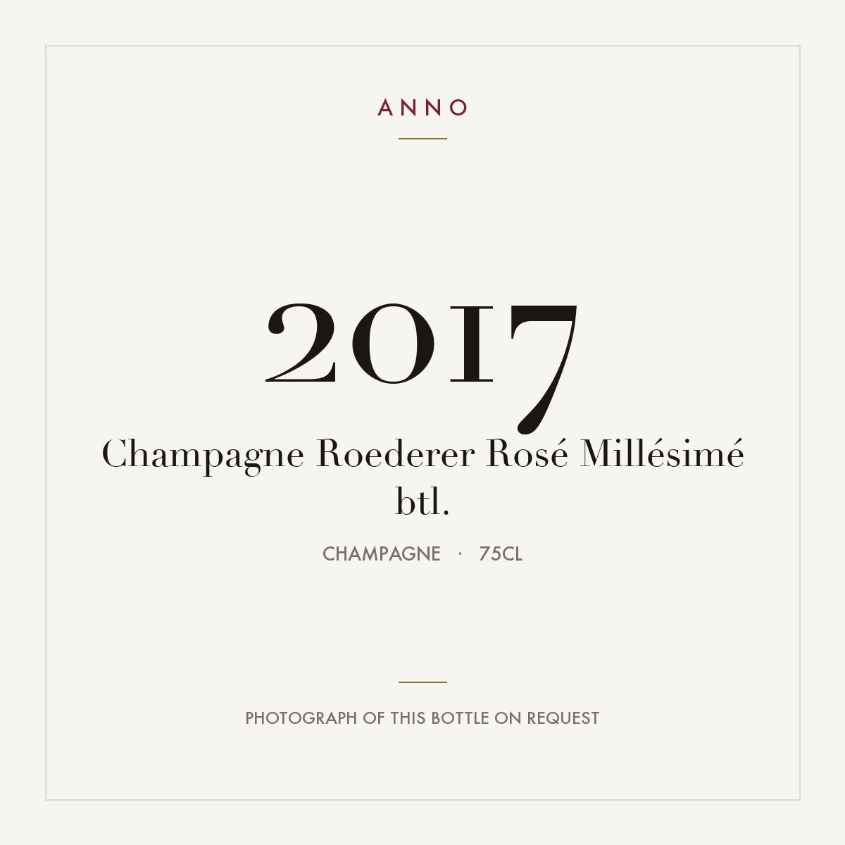 Louis Roederer Rose Millesime Champagne 2017 AOC 0,75l